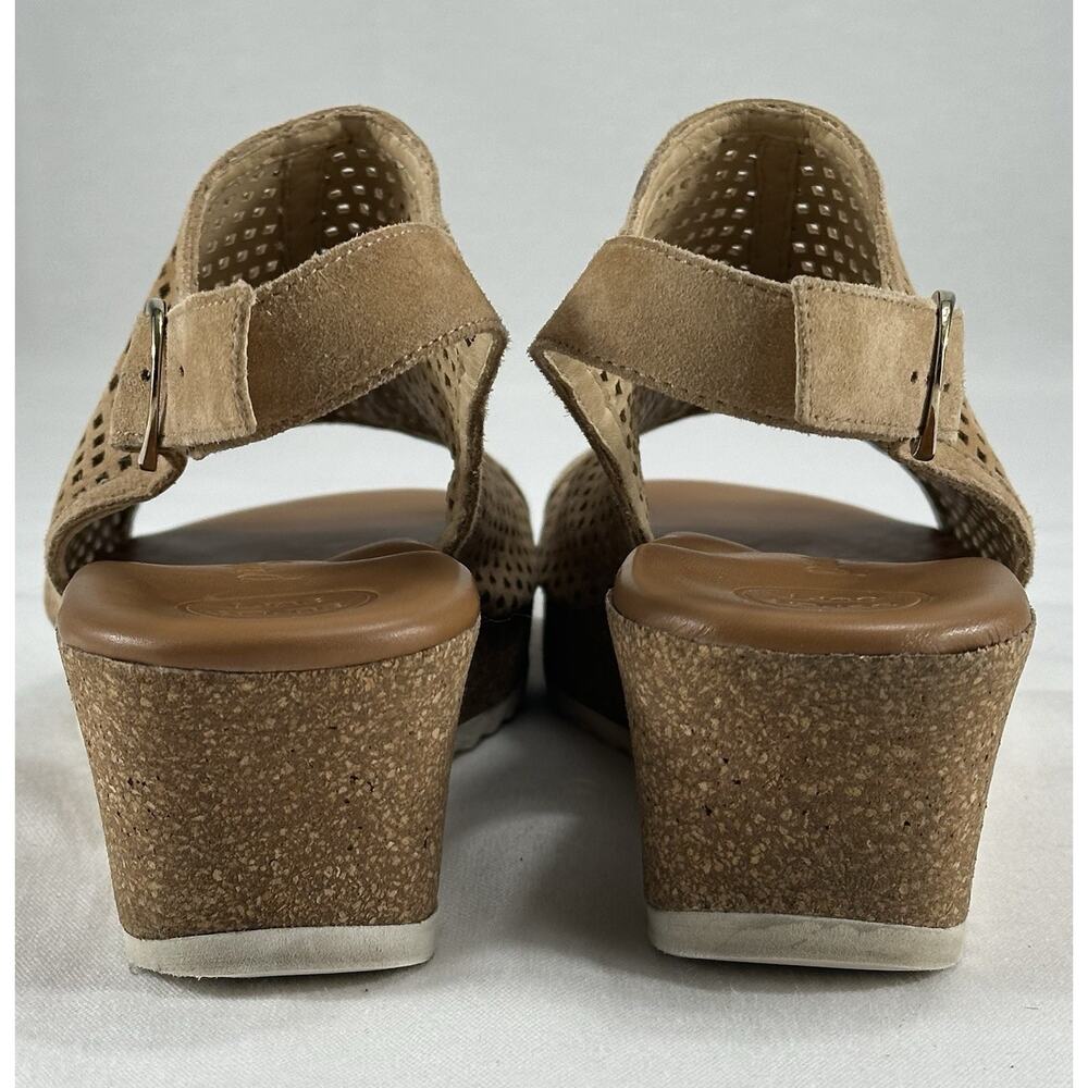 Paul Green Sandals ‘CLEO’ Wedge Slingback-sandals AU6-US8.5 World Travelers Fev. - Picture 4 of 11